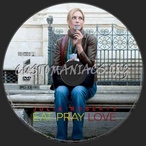 Eat Pray Love dvd label