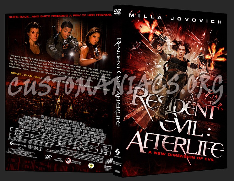 Resident Evil: Afterlife dvd cover