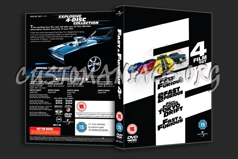 Fast & Furious 4 Film Set dvd cover