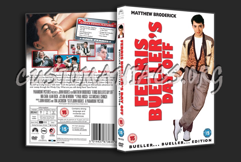 Ferris Bueller's Day Off dvd cover