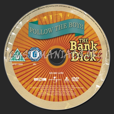Folow the boys: The Bank Dick dvd label