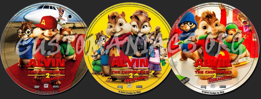 Alvin And The Chipmunks:The Squeakquel dvd label