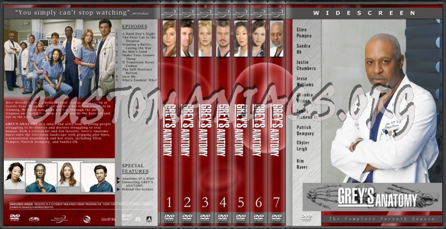 Grey's Anatomy dvd cover