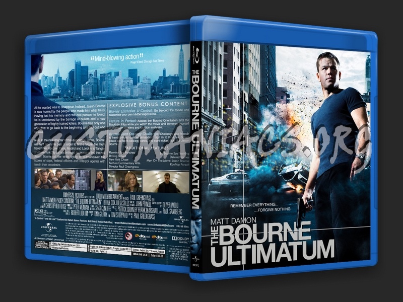 The Bourne Ultimatum blu-ray cover