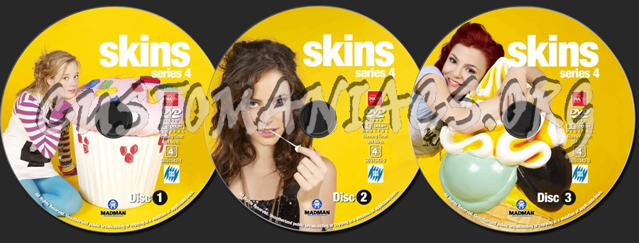 Skins - Series 4 dvd label