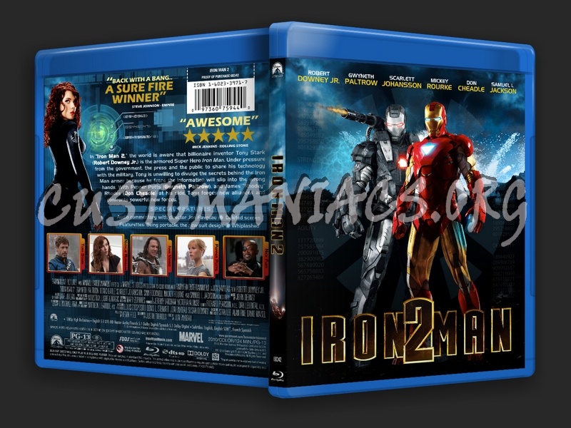 Iron Man 2 blu-ray cover