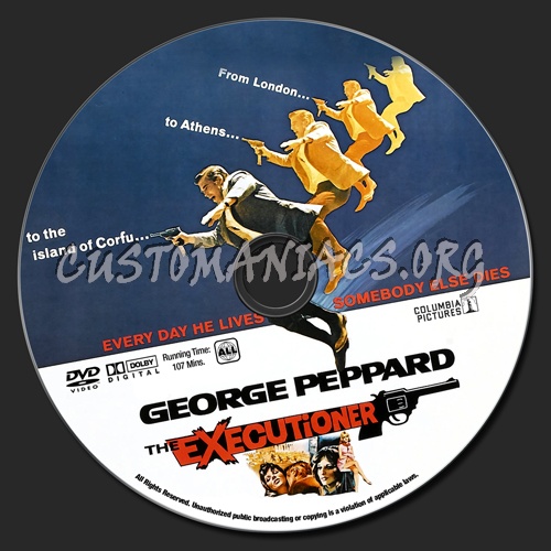 The Executioner dvd label