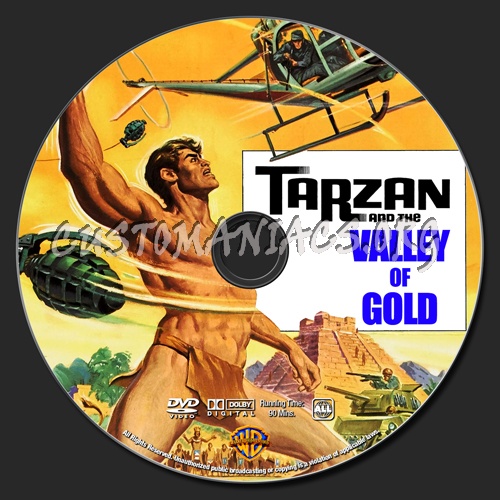 Tarzan and the Valley of Gold dvd label