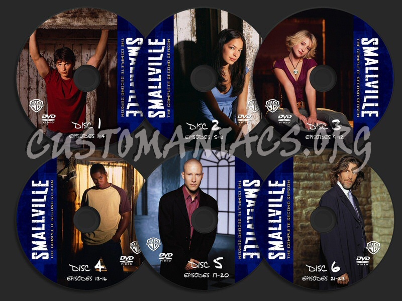 Smallville Season 2 dvd label