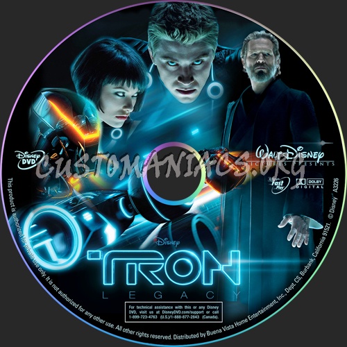 TRON: Legacy dvd label