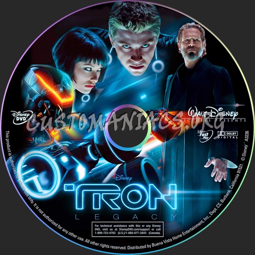 TRON: Legacy dvd label