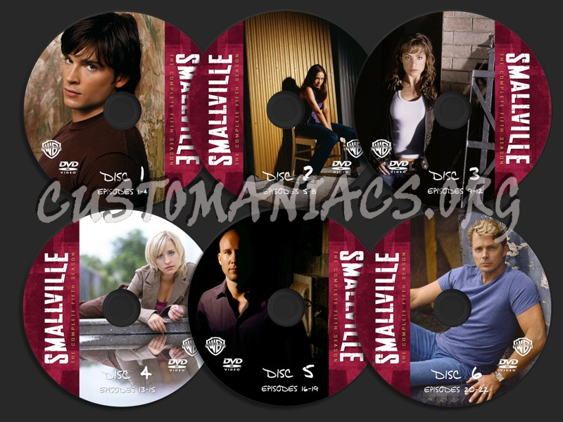 Smallville Season 5 dvd label