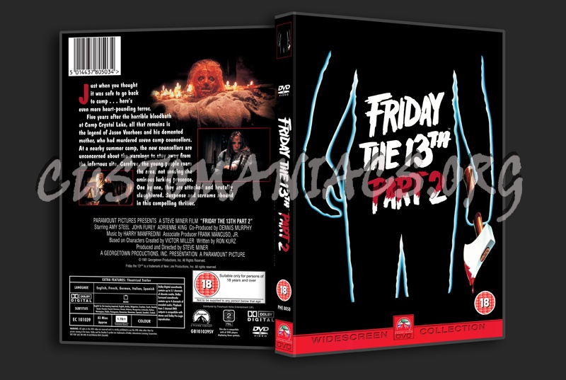Friday the 13th Part 2 dvd cover