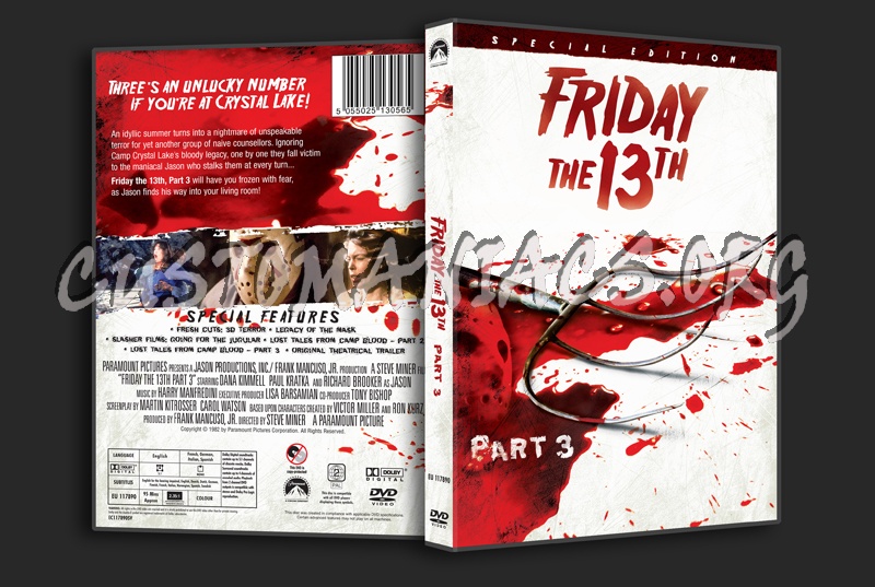 Friday the 13th Part 3 dvd cover