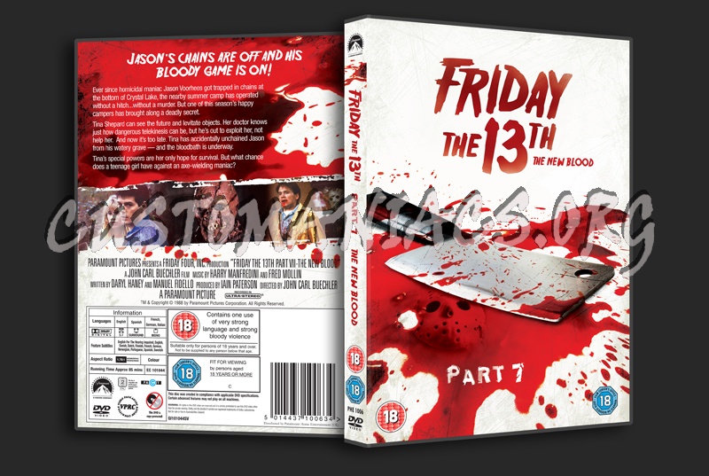 Friday the 13th Part 7 dvd cover