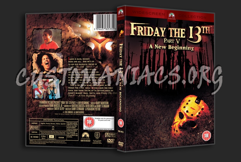 Friday the 13th Part V dvd cover