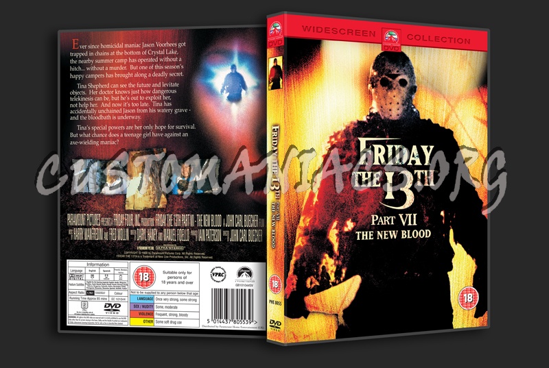 Friday the 13th Part VII dvd cover