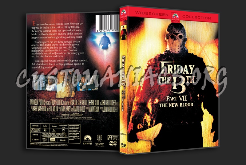 Friday the 13th Part VII dvd cover