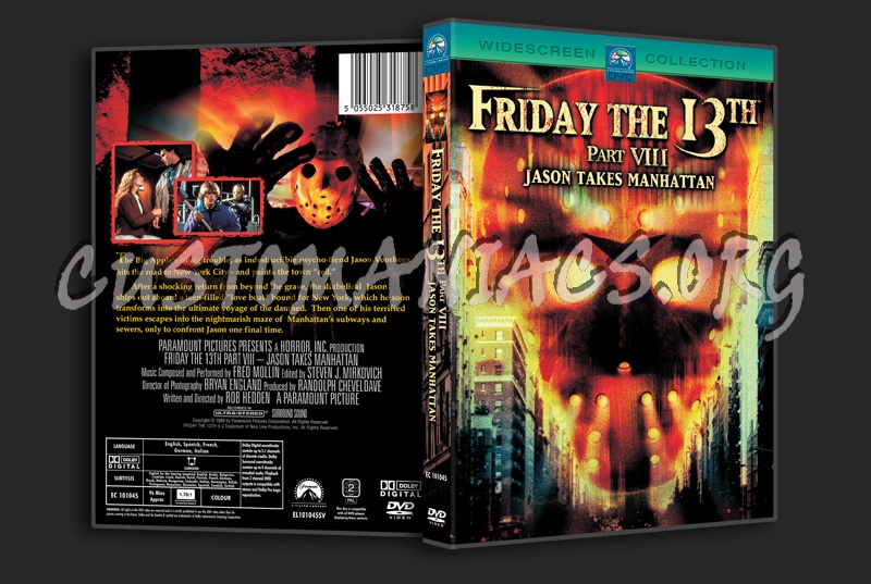 Friday the 13th Part VIII dvd cover