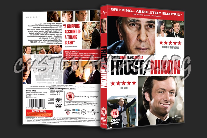 Frost Nixon dvd cover