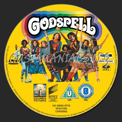 Godspell dvd label