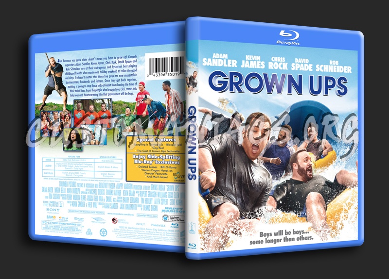 Grown Ups blu-ray cover