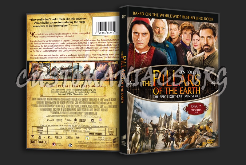 The Pillars of the Earth disc 2 dvd cover