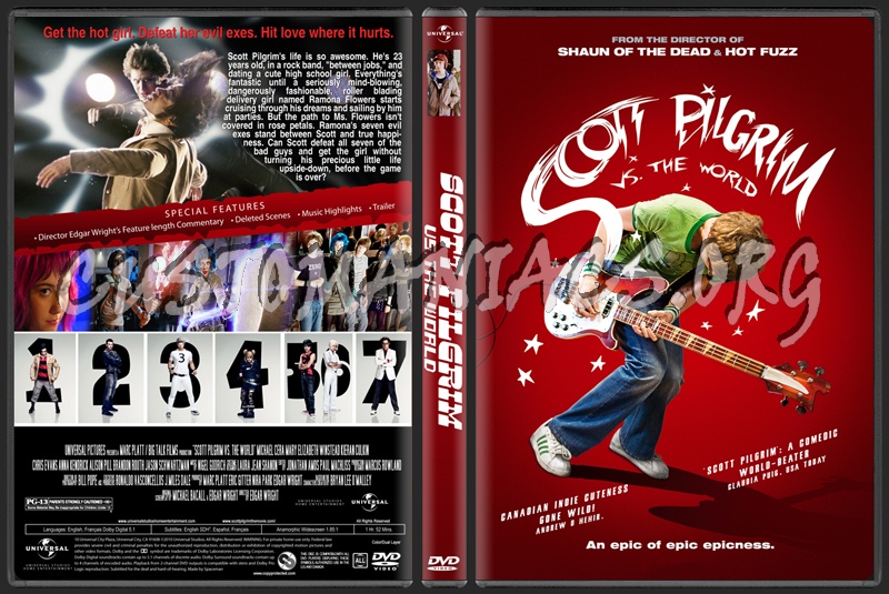 Scott Pilgrim vs The World dvd cover