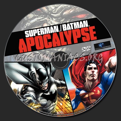 Superman Batman Apocalypse dvd label
