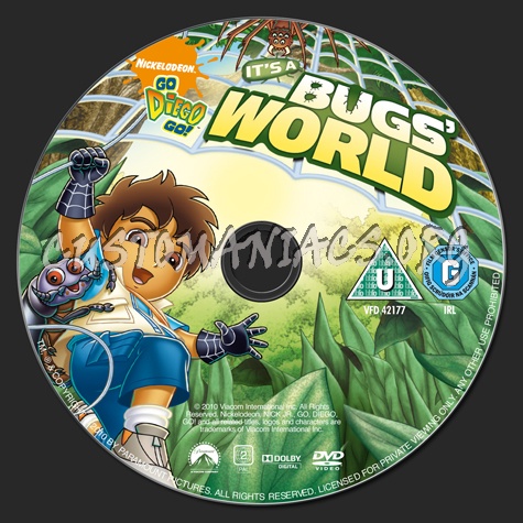 Go Diego Go! Bug's World dvd label