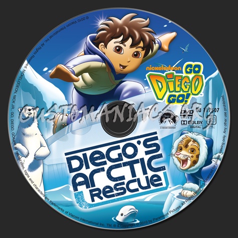 Go Diego Go! Diego's Arctic Rescue dvd label