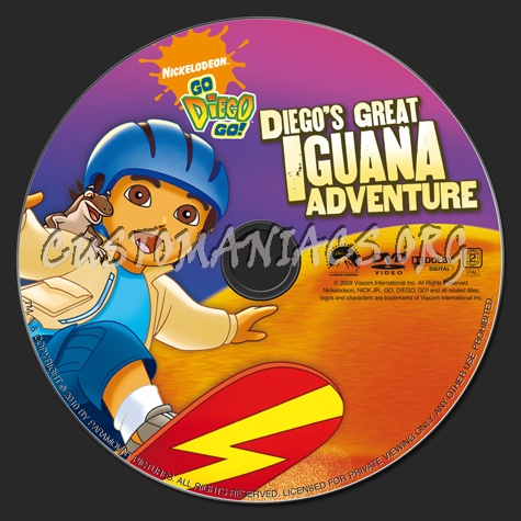 Go Diego Go! Diego's Great Iguana Adventure dvd label
