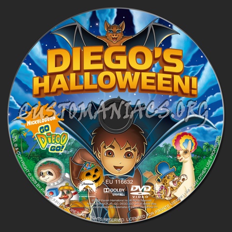 Go Diego Go! Diego's Halloween! dvd label