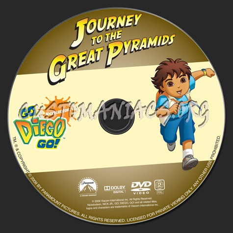 Go Diego Go! Journey to the Great Pyramids dvd label