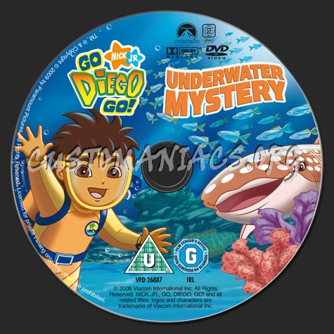 Go Diego Go! Underwater Mystery dvd label