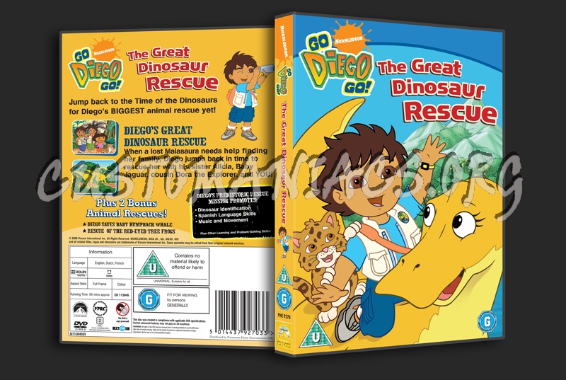 Go Diego Go! The Great Dinosaur Rescue dvd cover