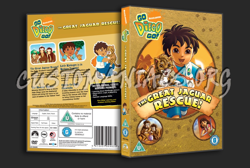 Go Diego Go! The Great Jaguar Rescue! dvd cover