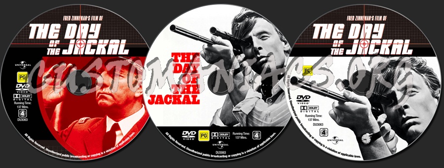 The Day Of The Jackal dvd label