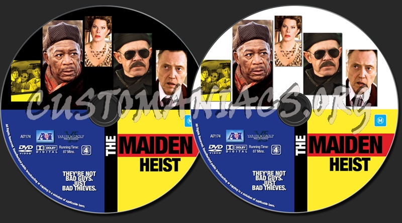 The Maiden Heist dvd label