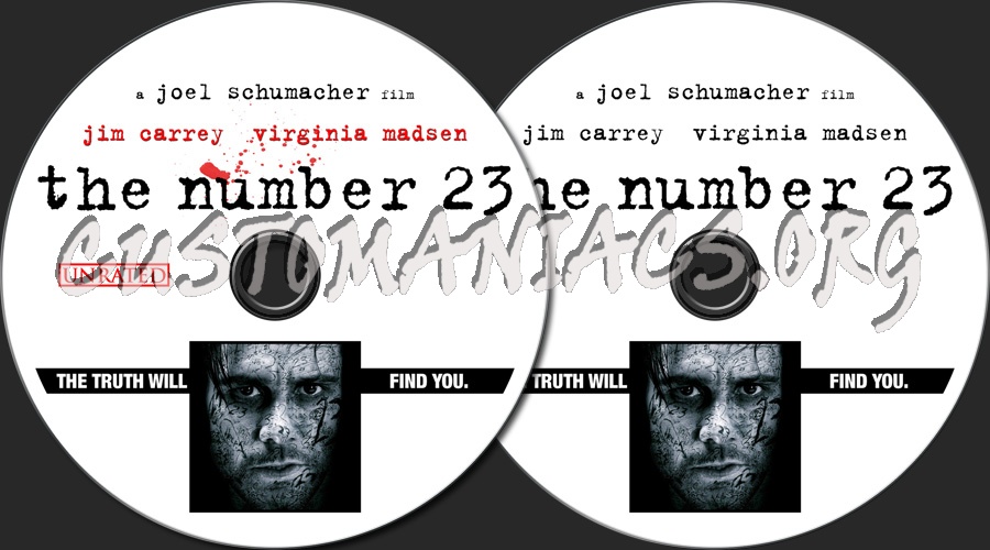 The Number 23 (2 Versions) dvd label