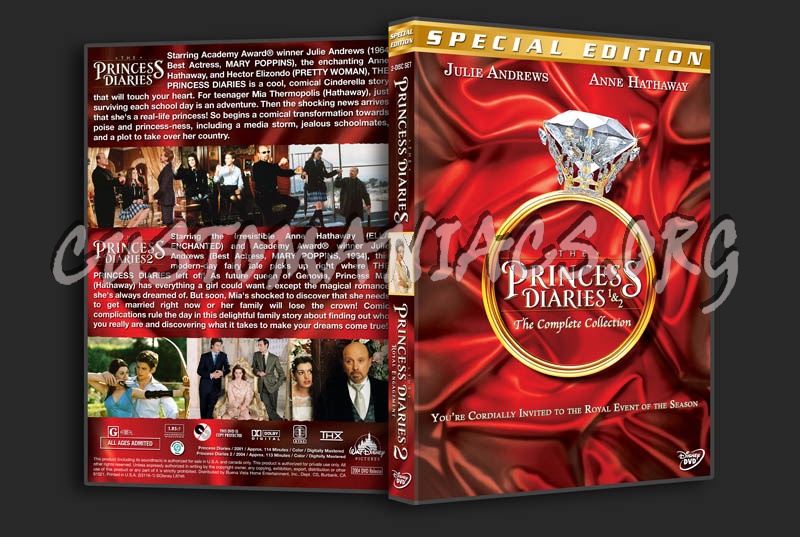 The Princess Diaries Double Feature dvd cover