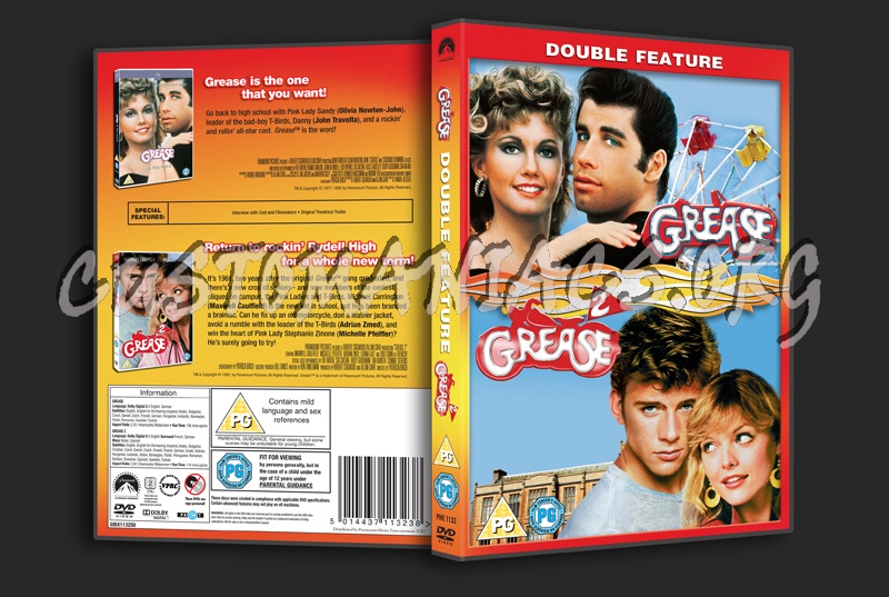 Grease / Grease 2 dvd cover