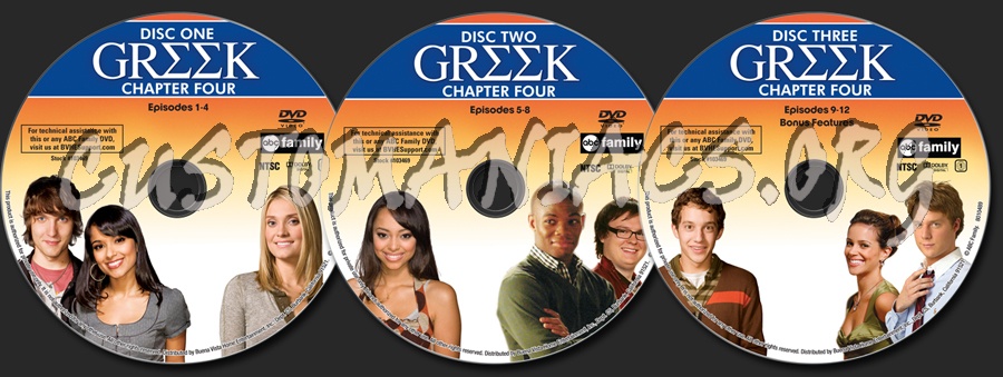 Greek Season 4 dvd label