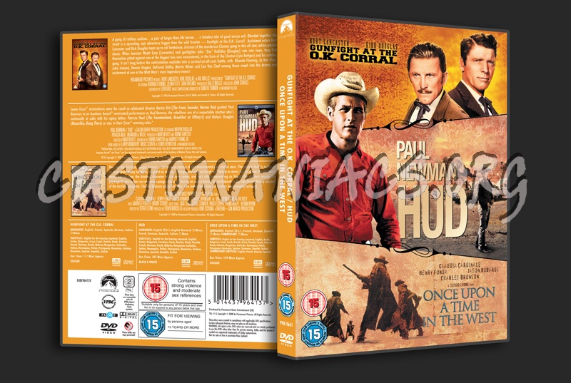 Gunfight at the OK Corral / Hud / Once Upon a Time in the West dvd cover