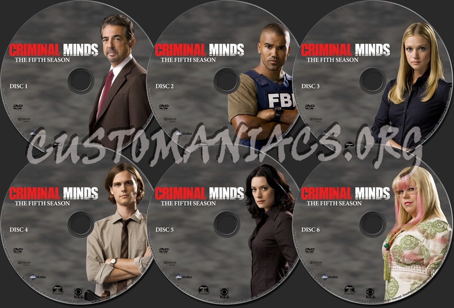 Criminal Minds Season 5 dvd label