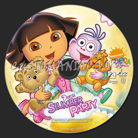 Dora the Explorer: Dora's Slumber Party dvd label