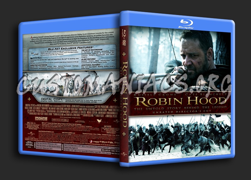 Robin Hood (2010) blu-ray cover