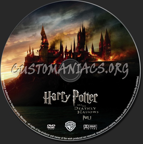 Harry Potter and the Deathly Hallows Part 1 dvd label