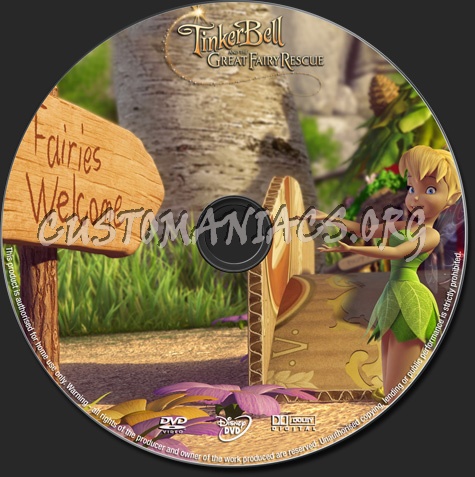 Tinker Bell and the Great Fairy Rescue dvd label