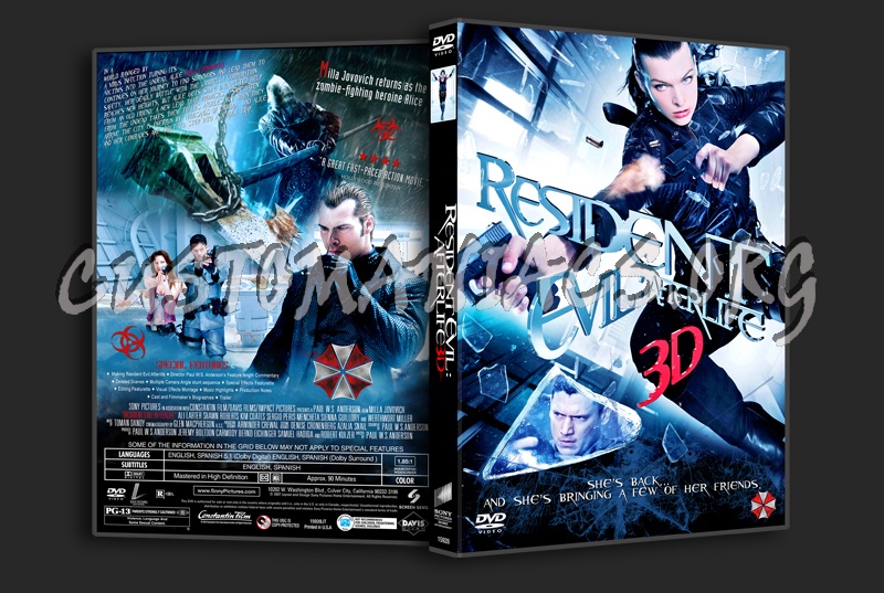 Resident Evil: Afterlife dvd cover